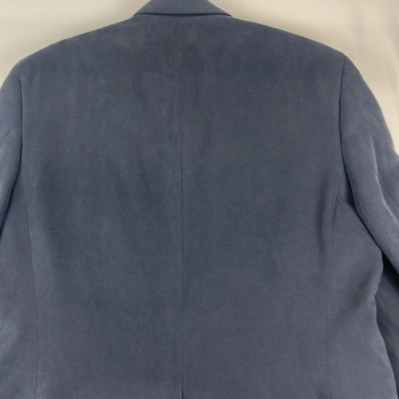 Ralph Lauren Blue Suede-Look Men's Two-Button Sport Coat - Picture 13 of 13